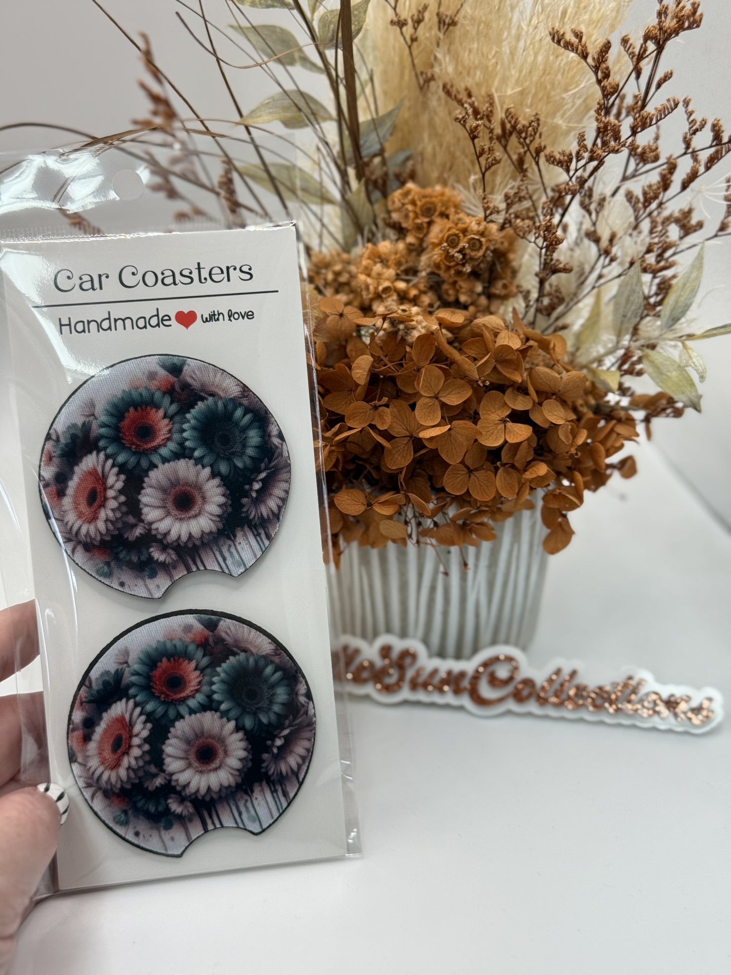 Flower Car Coasters