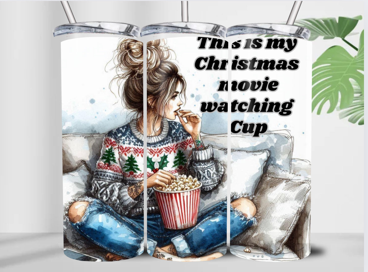 My Christmas Watching Cup 20oz Double Wall Tumbler