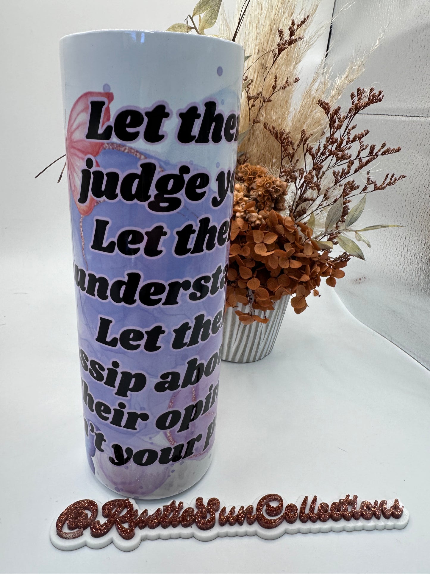 Let Them Butterfly 20oz Double Wall Tumbler