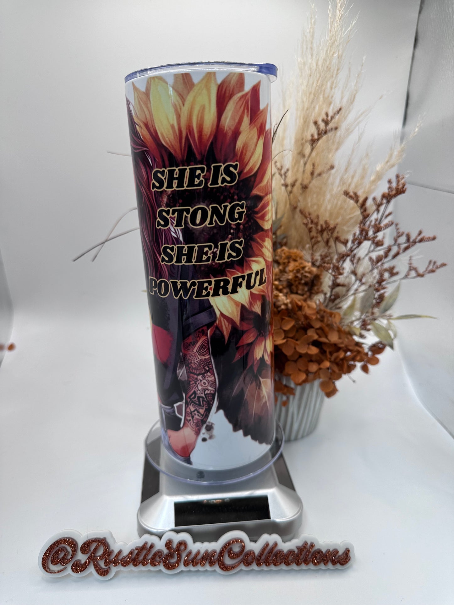 She is Strong 20oz Double Wall Tumbler