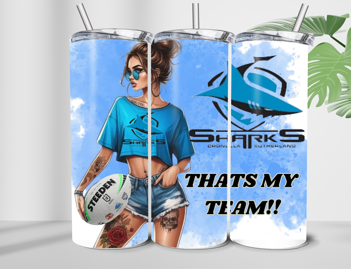 Sharks 20oz Double Wall Tumbler