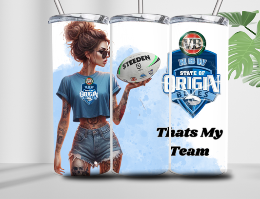 NSW Football Team 20oz Double Wall Tumbler