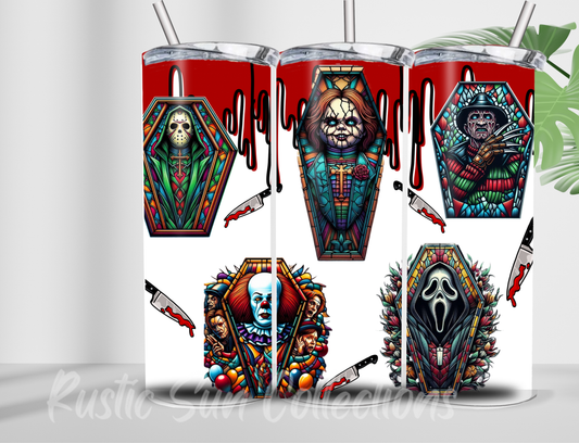 Stain Glass Horror 20oz Double Wall Tumblers