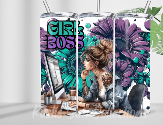 Girl Boss 20oz double wall Tumbler