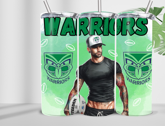 Warriors 20 oz double wall tumbler