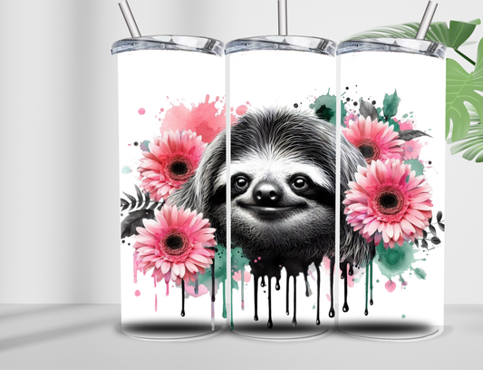 Sloth 20oz double wall tumbler